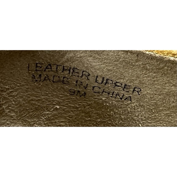 Talbots Francesca Tassel Moccasins Mustard Yellow Suede Leather 9M Quiet Luxury - Picture 10 of 13